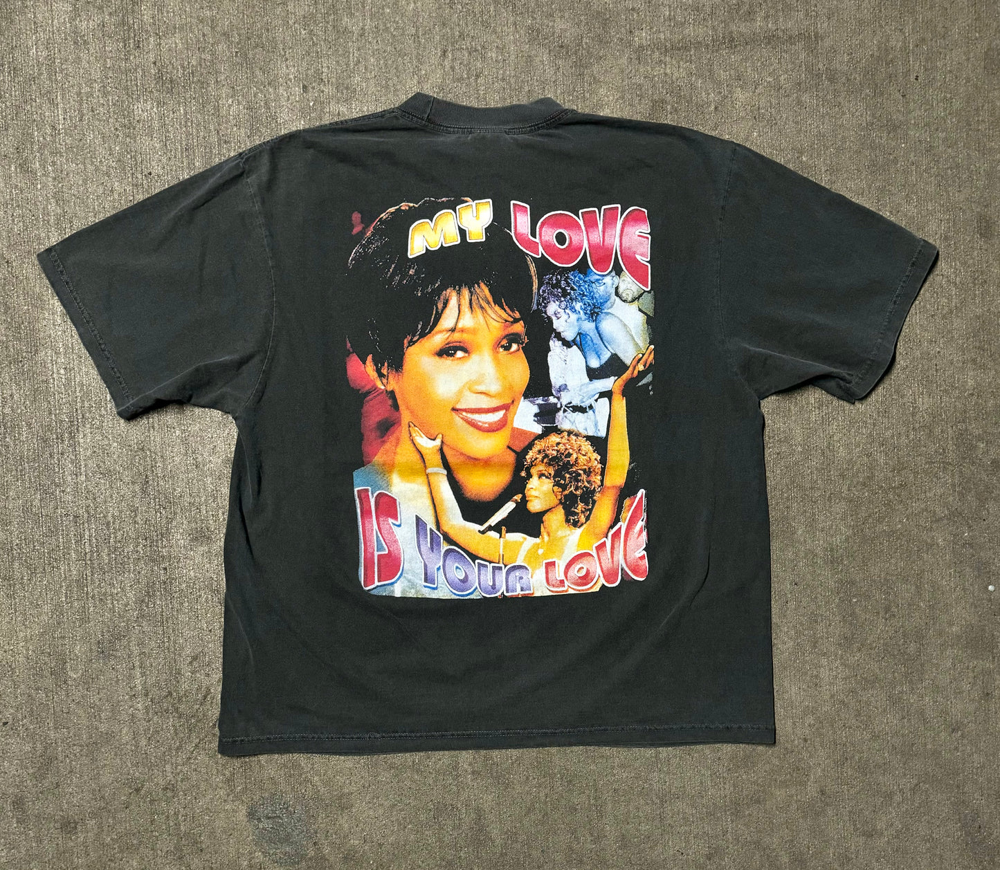 Vintage 1998 Whitney Houston My Love is Your Love shirt