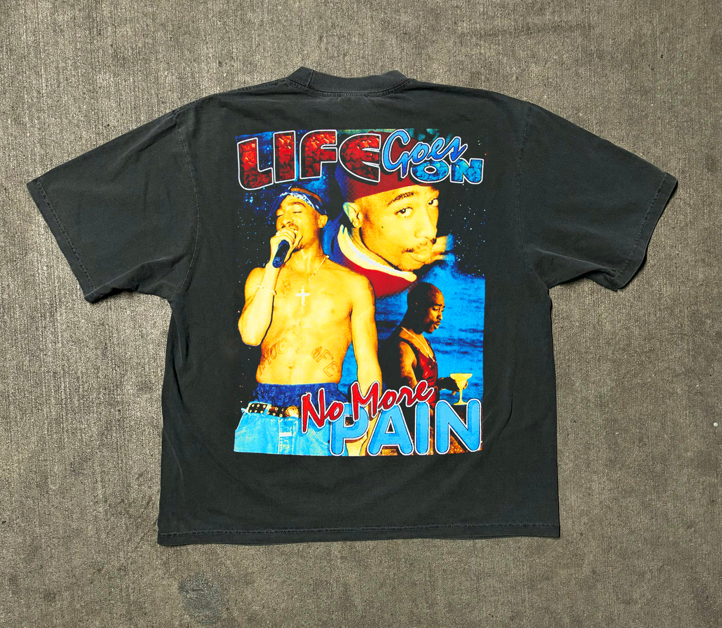 Vintage 1996 2 Pac No More Pain Memorial Shirt