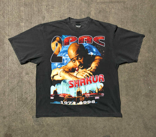 Vintage 1996 2 Pac No More Pain Memorial Shirt