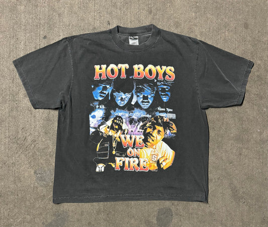 Vintage 1997 Hot Boys We On Fire shirt