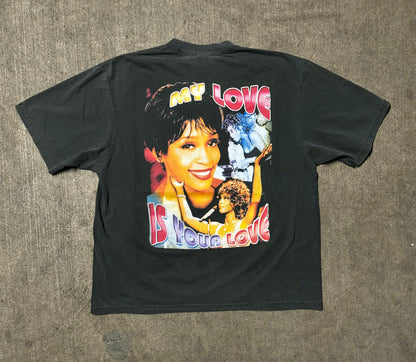Vintage 1998 Whitney Houston My Love is Your Love shirt